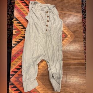 Sage Green Bamboo Romper from Babysprouts Clothing Co